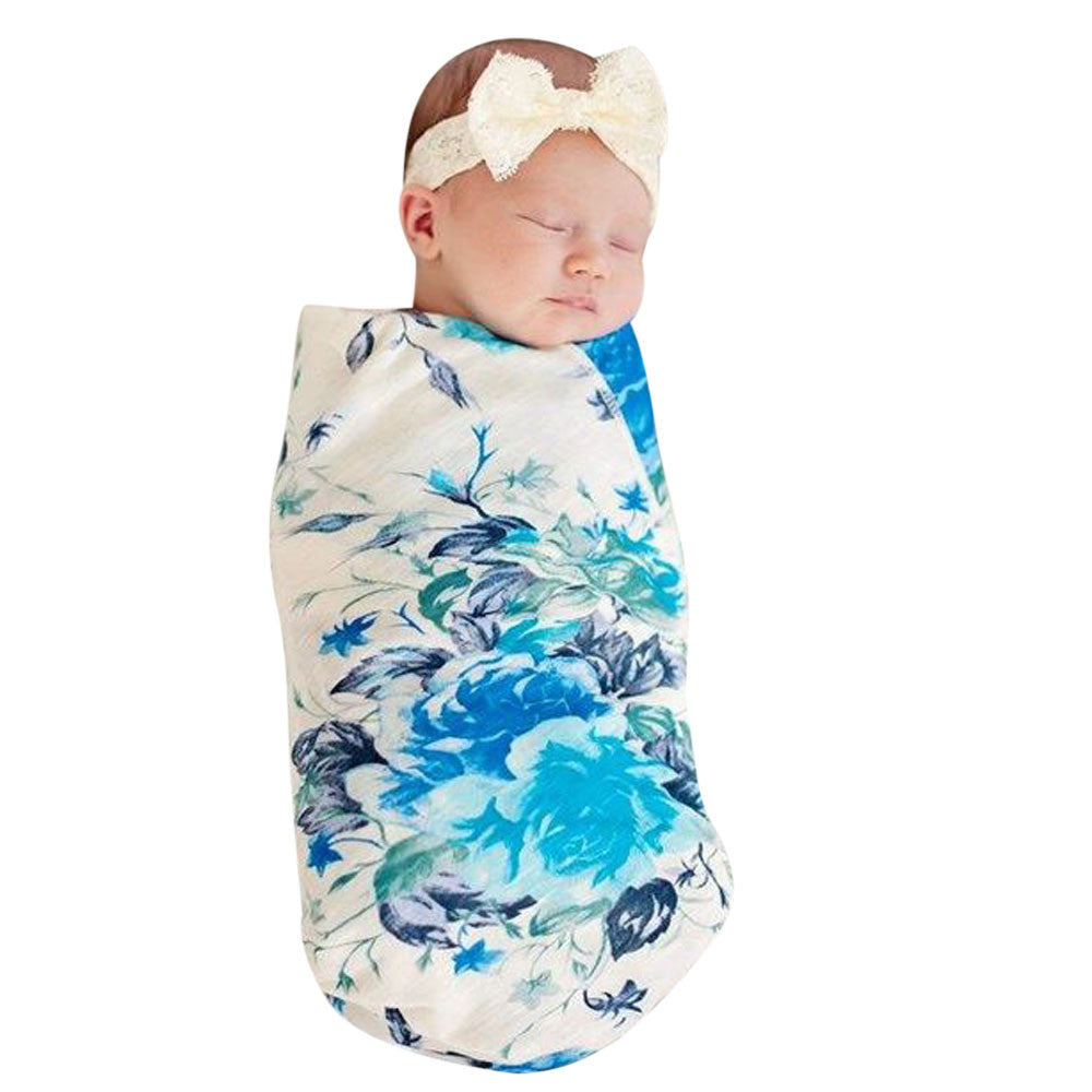 Newborn Infant Baby Swaddle Blanket Baby Sleeping Muslin Wrap Photography Props drop shippng