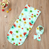 Newborn Infant Baby towel Swaddle Blanket Sleeping Swaddle Muslin Wrap Headband Set drop shipping