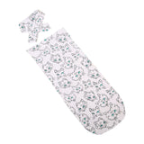 Newborn Infant Baby towel Swaddle Blanket Sleeping Swaddle Muslin Wrap Headband Set drop shippng