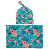 Baby Blanket & Swaddling Hot Burst Baby Wrapped Cloth Blanket Flower Tire Cap Set