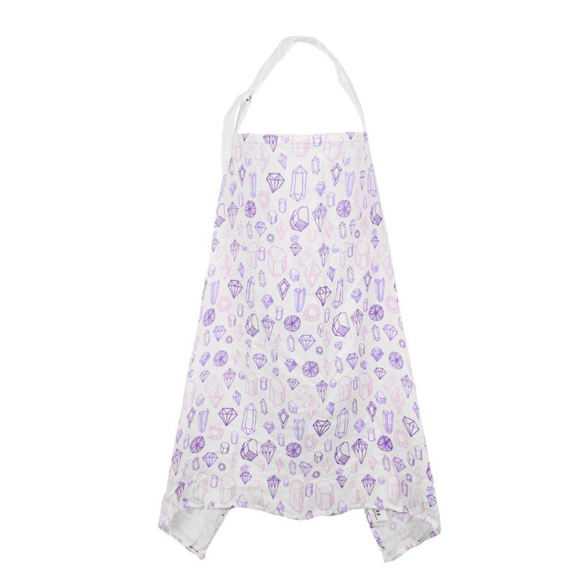Baby Blanket Swaddle Summer Breathable Cotton Single Layer Print Infant towel newborn Baby Breastfeeding Cover Mum Shawl Cloth