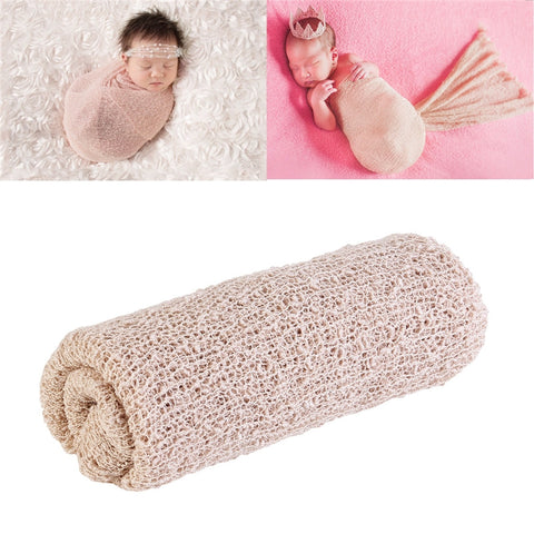 TINKSKY Newborn Baby Photography Photo Prop Stretch Wrap Baby Long Ripple Wrap