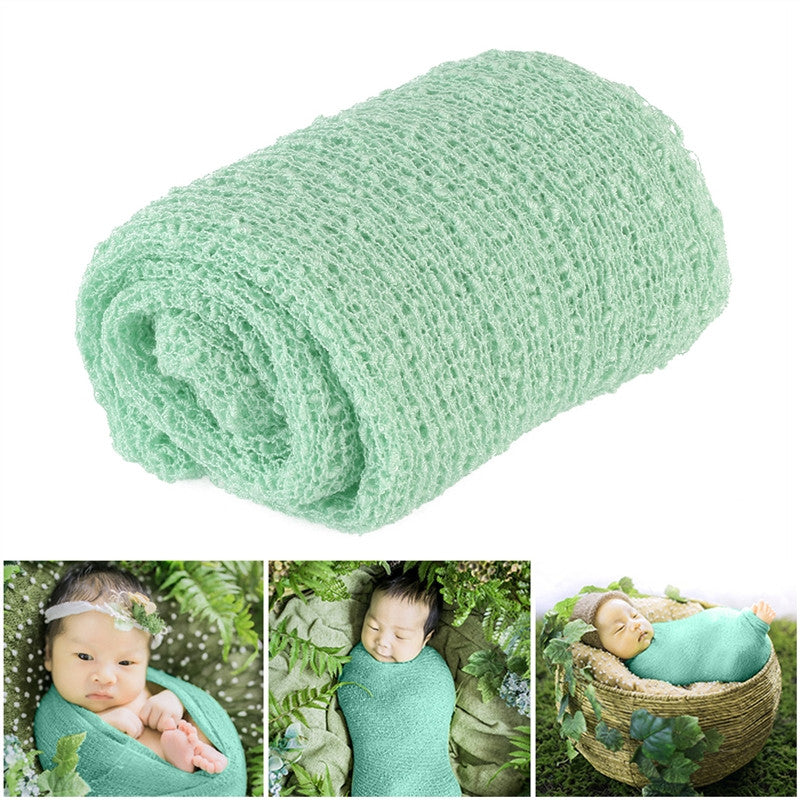TINKSKY Newborn Baby Photography Photo Prop Stretch Wrap Baby Long Ripple Wrap